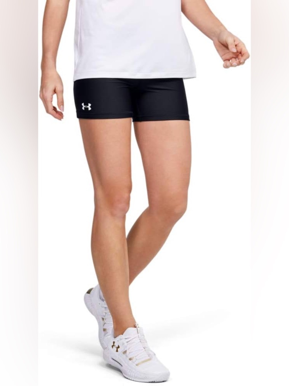 Under Armour Womens Team Shorty 4” Short - Black - US M